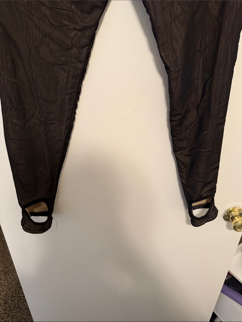 SHEIN Black Girls Stretchy Mesh Leggings - Picture 2 of 4